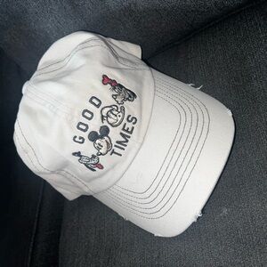 Good Times White Cap with Classic Character Embroidery